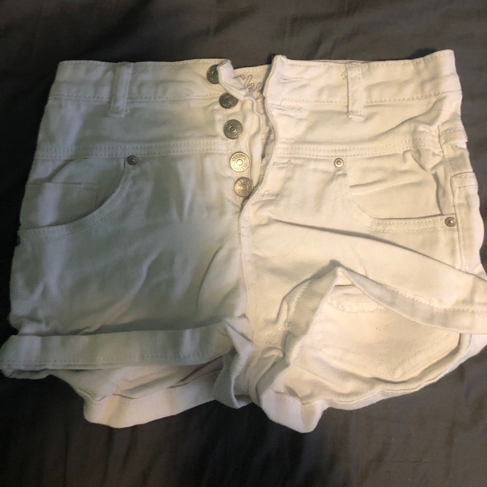 high waisted jean shorts